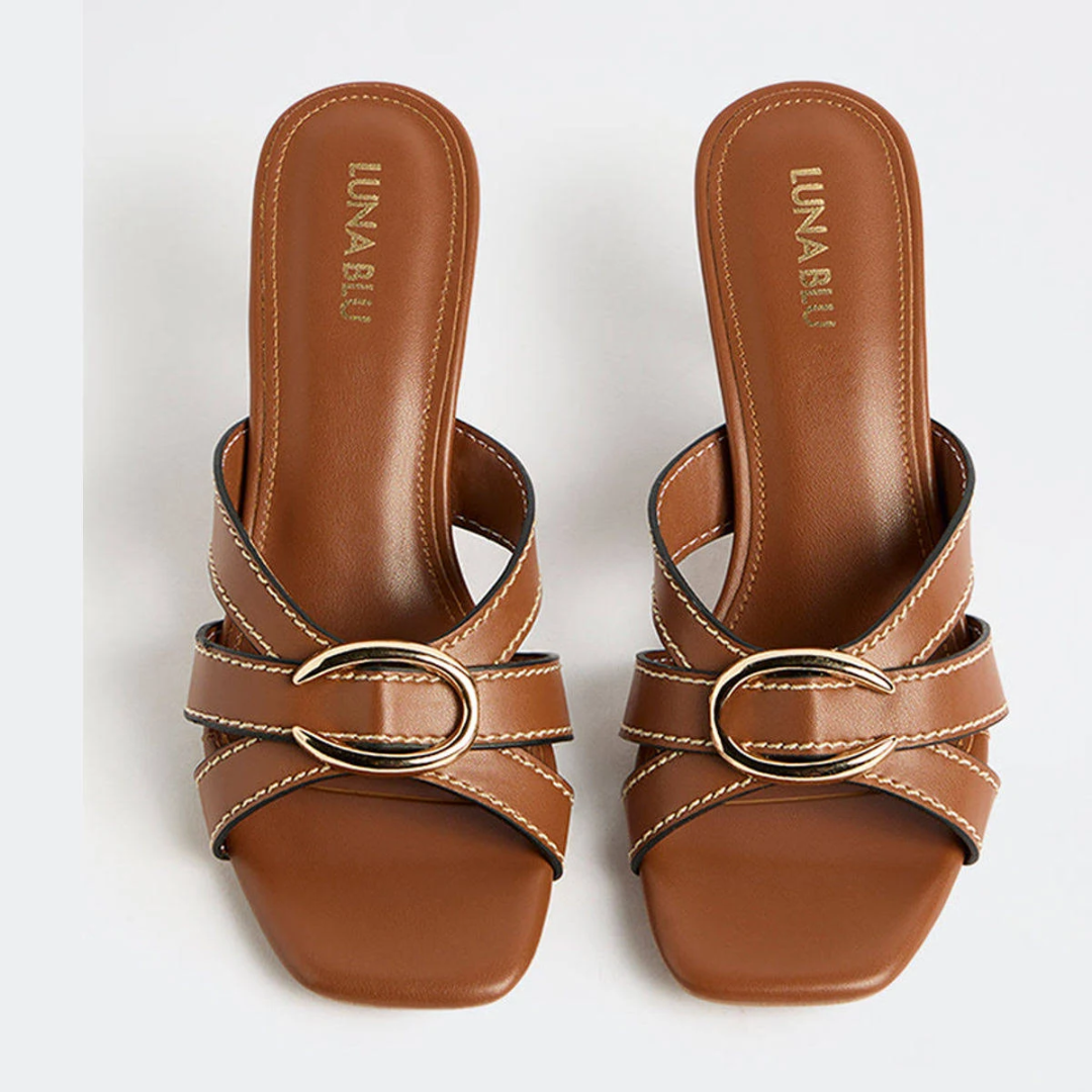 LUNA BLU Multi-Strap Heel Sandals